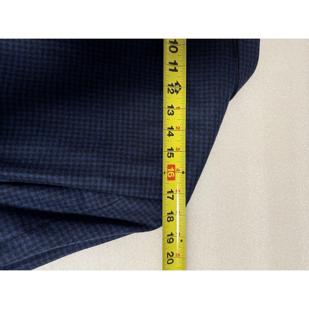 Bruno Magli Blazer Mens 36S Blue Wool Check Two Button Sport Coat Notch Lapel - Picture 15 of 16